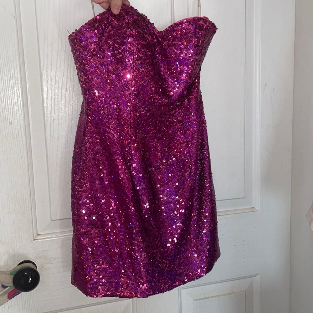 Hot pink homecoming dress